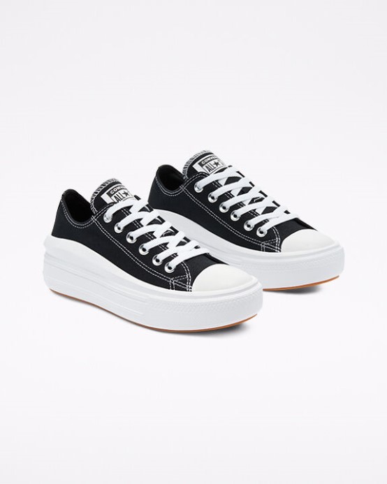 čierno/biele Converse Skľučovadlo Taylor All Star Move Platform