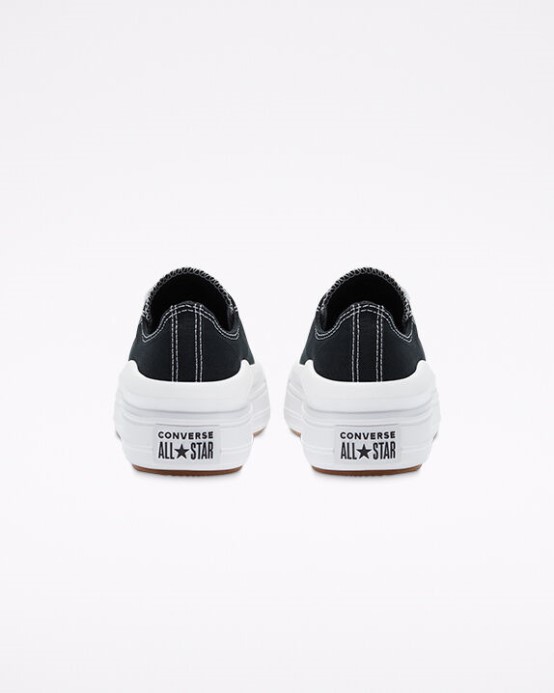 čierno/biele Converse Skľučovadlo Taylor All Star Move Platform