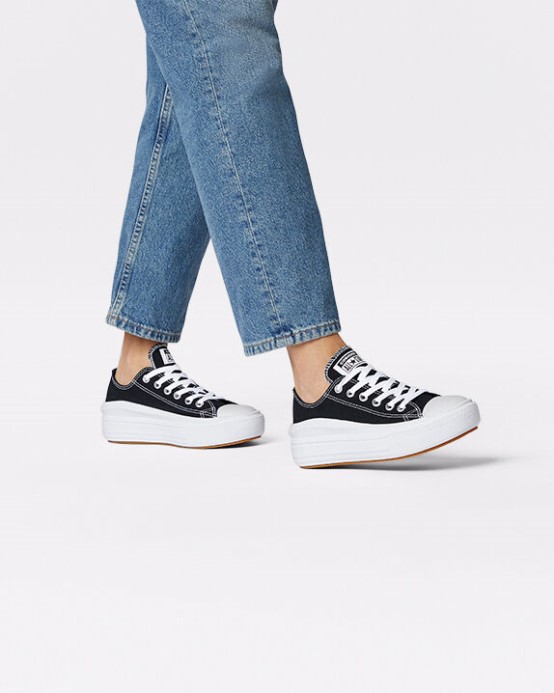 čierno/biele Converse Skľučovadlo Taylor All Star Move Platform