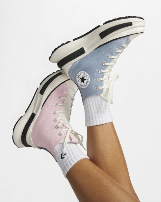 Ocean Retreat/sunrise Pink Converse Run Star Legacy Cx Denim & Canvas