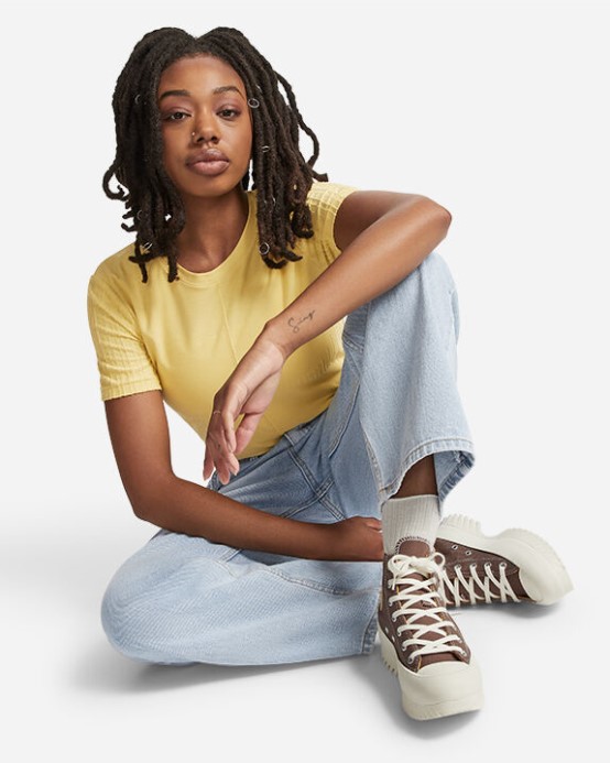 Converse Chuck Taylor All Star Lugged 2.0 Platforma Denim Zemitá Hnedá