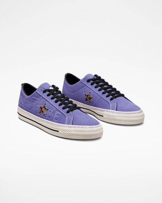 Divoký Orgován/black/egret Converse One Star Pro Sean Pablo