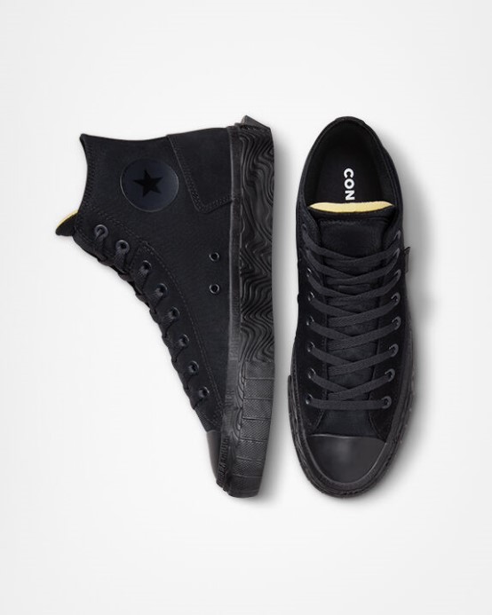 Chuck Taylor All Star Vlnitá Converse čierna/sivá Sivá