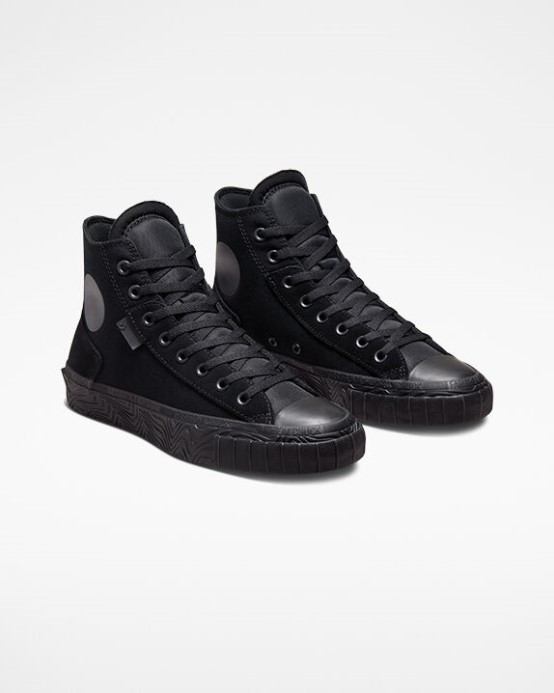 Chuck Taylor All Star Vlnitá Converse čierna/sivá Sivá