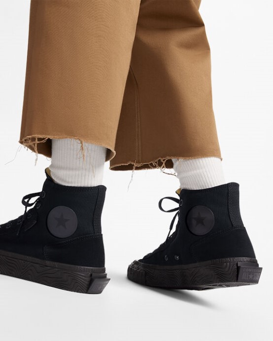 Chuck Taylor All Star Vlnitá Converse čierna/sivá Sivá