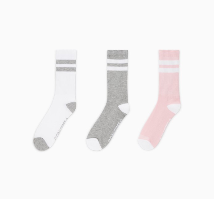 Rozmanité 6 Converse 3-balenie Klasických Dvojprúžkových Ponožiek