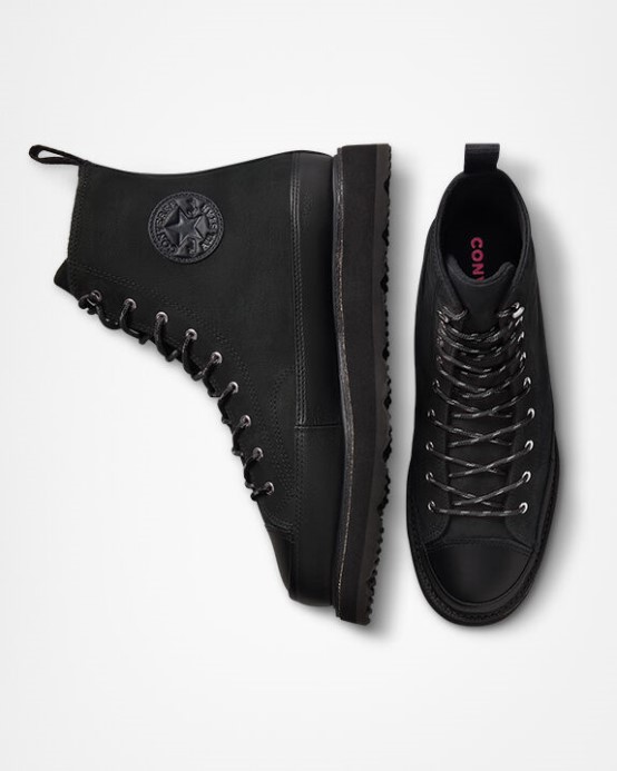 Black/prime Pink Converse Chuck Taylor Crafted Boot