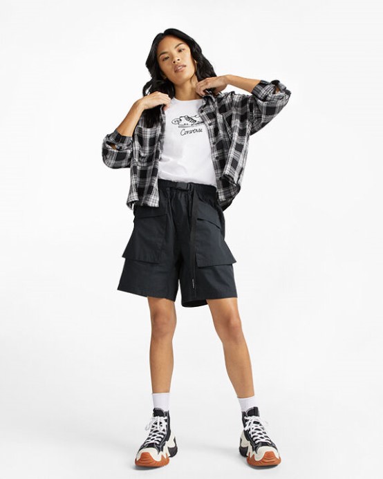 Converse Biele Tenisky S Grafikou Slim-fit Tričko
