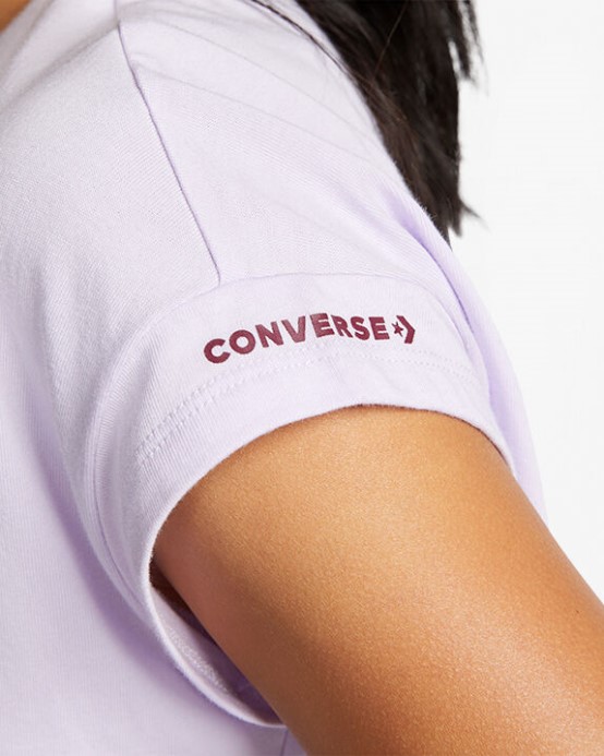 Hviezda Chevron Twist Orezané Tričko Vapor Violet Converse