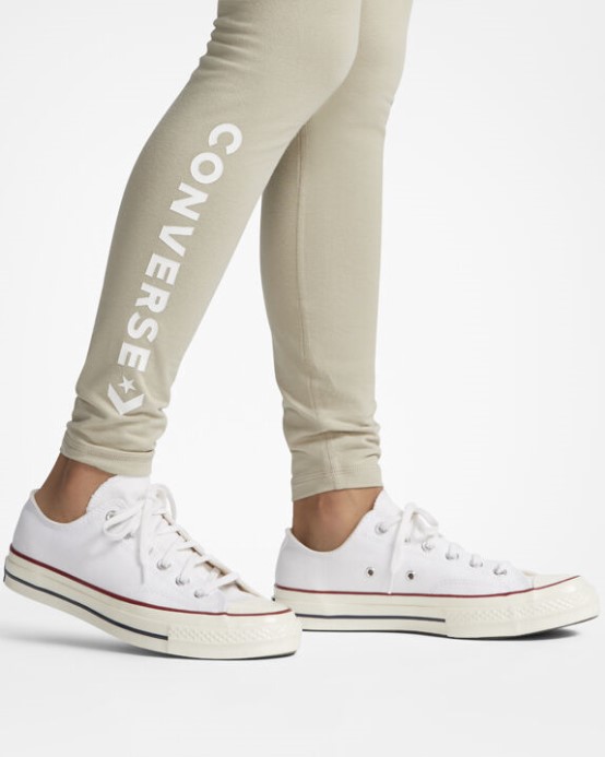 Plážový Kameň Nápis Legging Converse
