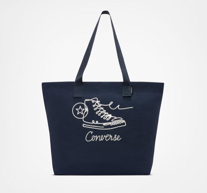 Námornícka/egret Plátenná Teniska S Grafikou Converse
