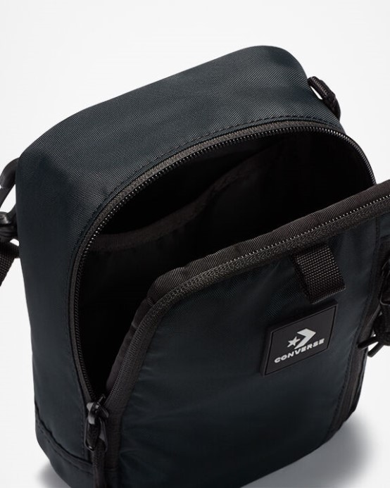 čierna Konvertibilná Crossbody Kabelka Converse