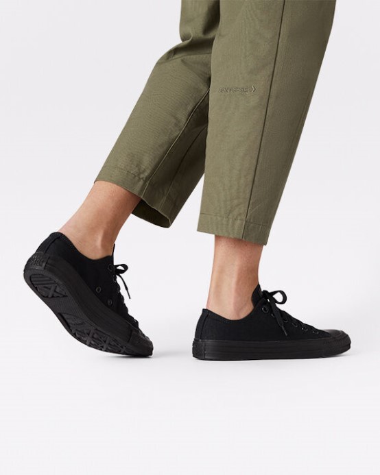 čierny Monochromatický Skľučovadlo Taylor All Star Low Top Converse