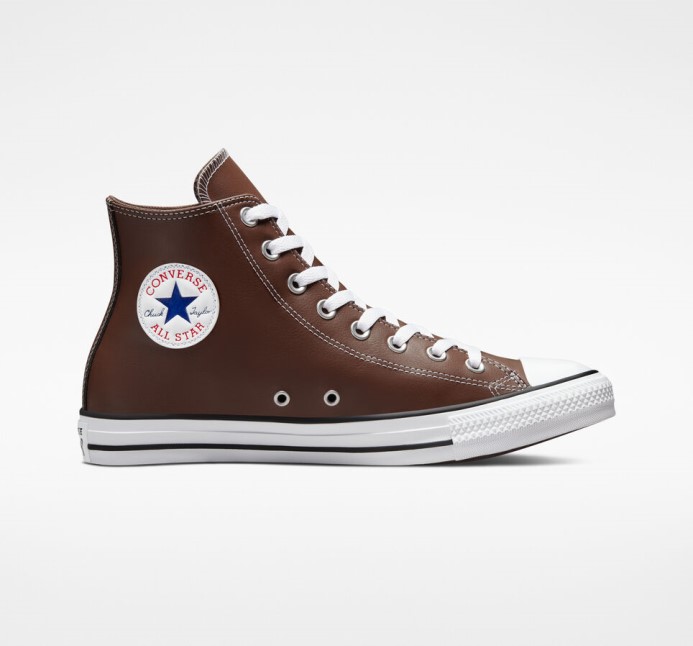 Converse Brazílsky Orech/biela/čierna Skľučovadlo Taylor All Star Umelá Koža