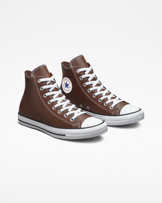 Converse Brazílsky Orech/biela/čierna Skľučovadlo Taylor All Star Umelá Koža