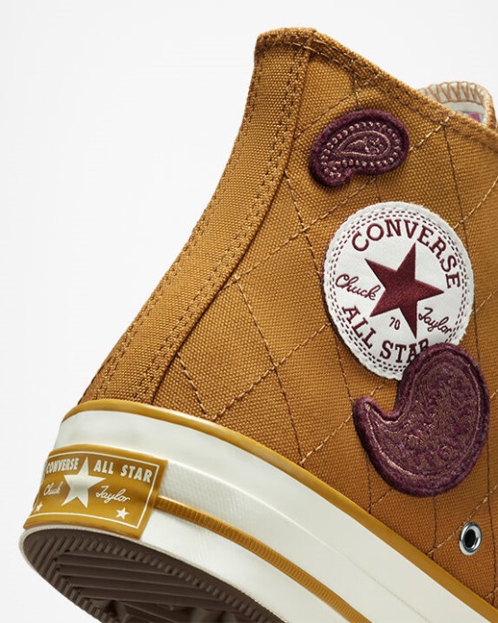 Skľučovadlo 70 Crafted Patches Converse Spálený Med/hlboká Bordó
