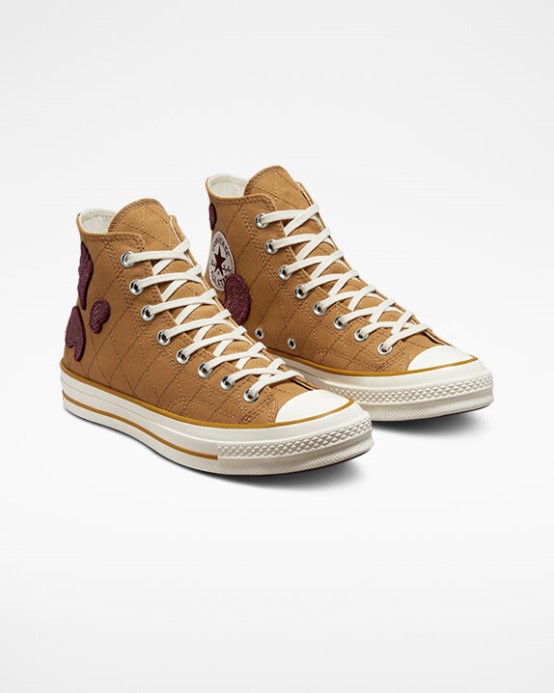 Skľučovadlo 70 Crafted Patches Converse Spálený Med/hlboká Bordó