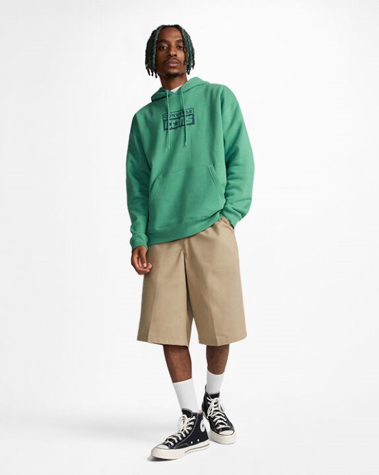 Converse Algae Coast Cons Fleecová Mikina S Kapucňou