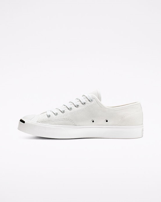 Biele/čierne Jack Purcell Plátno Converse