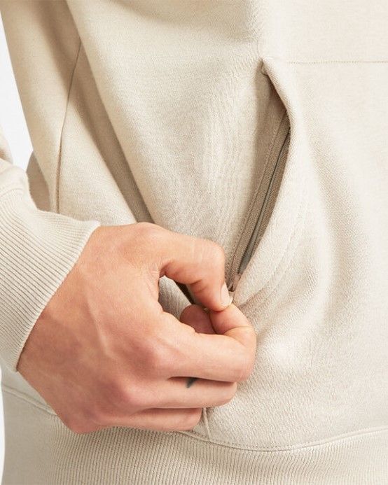Cons Fleece Sveter S Kapucňou Plážový Kameň Converse