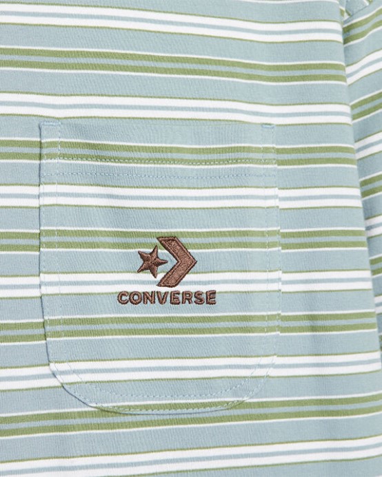 Pruhovaná Hviezda Chevron Vreckové Tričko Ocean Retreat Prúžok Converse