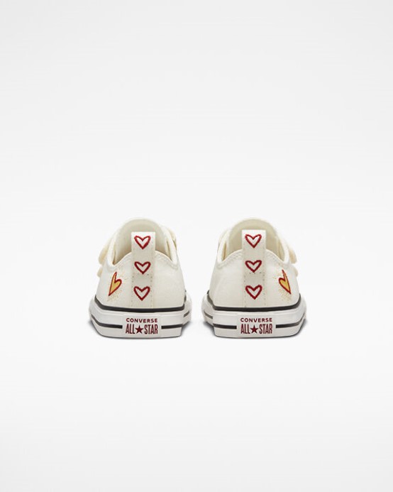 Vintage Biele Converse Chuck Taylor All Star Easy-on Hearts