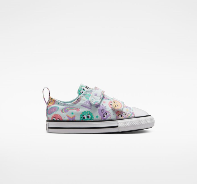 Aqua Hmla/komická Fialová/biela Converse Chuck Taylor All Star Easy-on Space Party