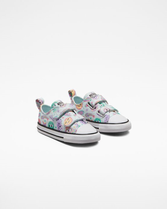 Aqua Hmla/komická Fialová/biela Converse Chuck Taylor All Star Easy-on Space Party