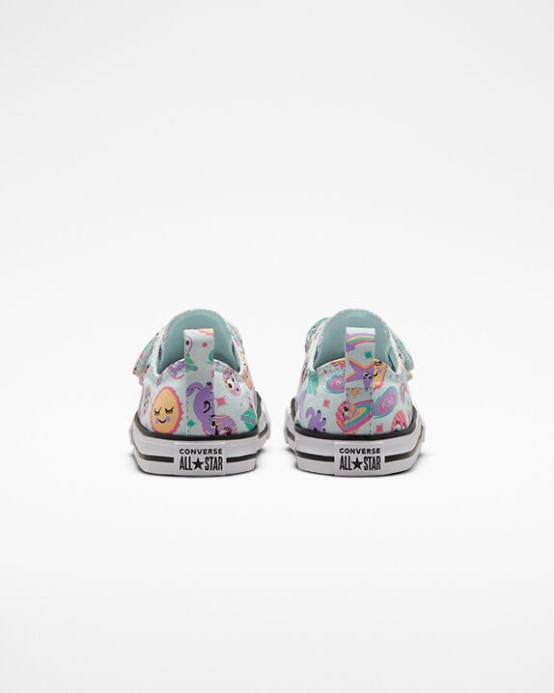 Aqua Hmla/komická Fialová/biela Converse Chuck Taylor All Star Easy-on Space Party