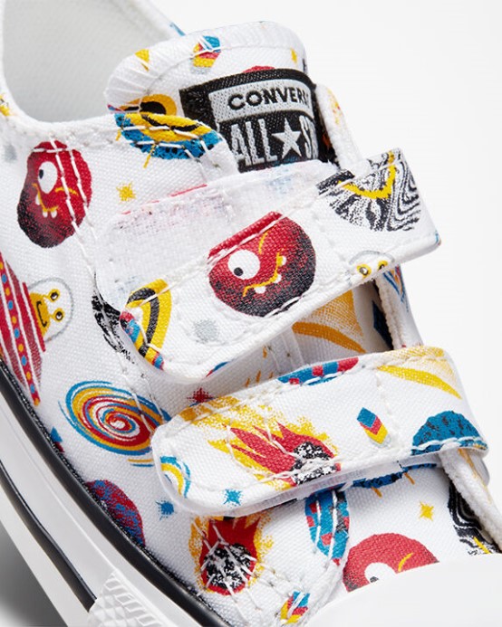 Converse Biela/červená/amarillo Skľučovadlo Taylor All Star Nenáročný Vesmírny Krížnik