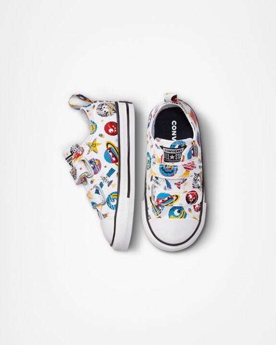 Converse Biela/červená/amarillo Skľučovadlo Taylor All Star Nenáročný Vesmírny Krížnik