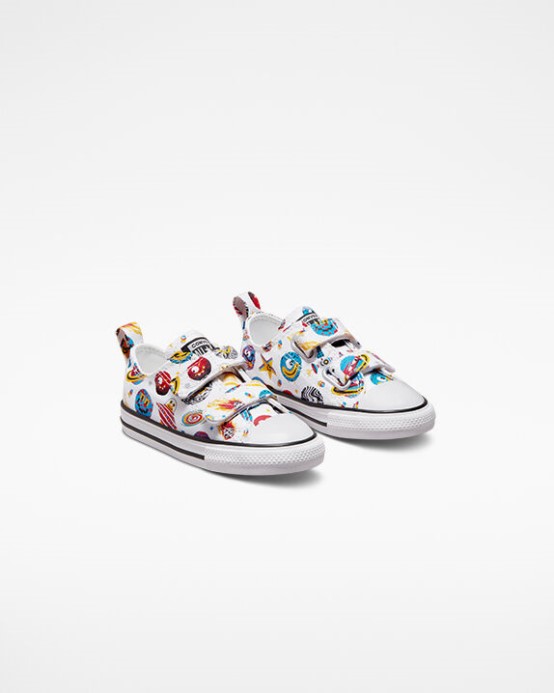 Converse Biela/červená/amarillo Skľučovadlo Taylor All Star Nenáročný Vesmírny Krížnik