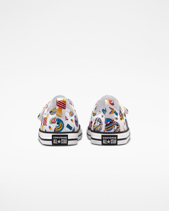 Converse Biela/červená/amarillo Skľučovadlo Taylor All Star Nenáročný Vesmírny Krížnik