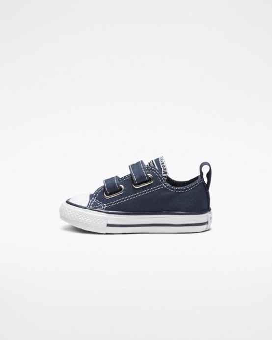 Atletické Námornícke/biele Converse Skľučovadlo Taylor All Star Jednoduché Nasadzovanie - Kliknutím na obrázok zatvorte -
