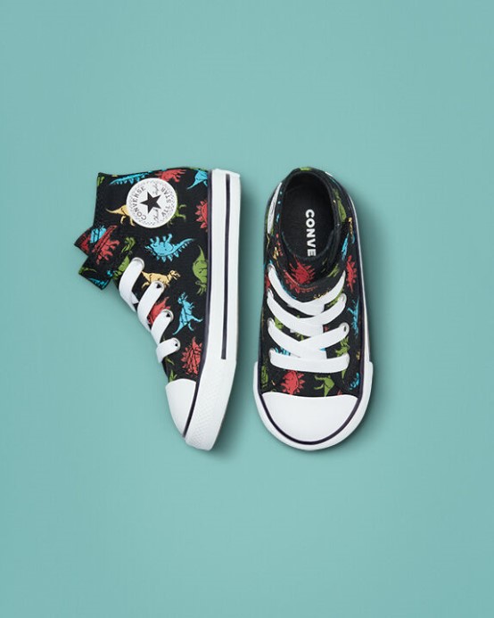 Chuck Taylor All Star Easy-on Dinosaurs Black/soft Red/baltic Blue Converse
