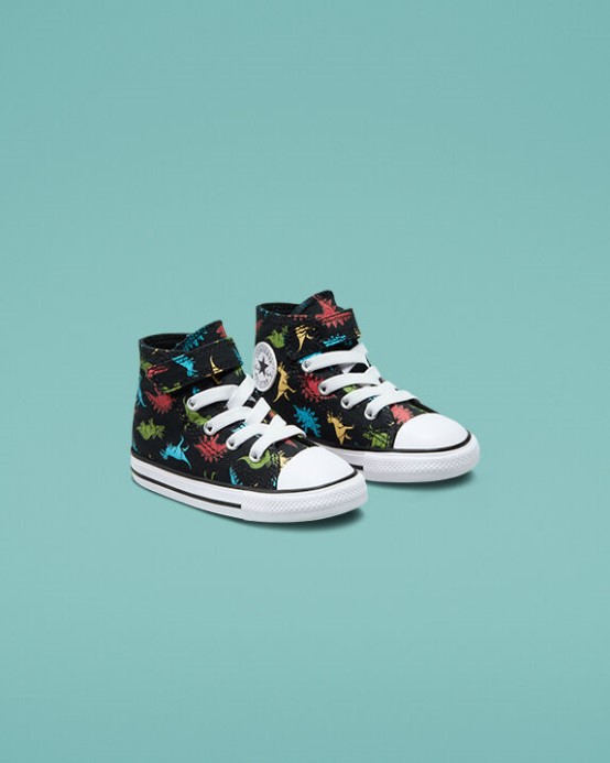 Chuck Taylor All Star Easy-on Dinosaurs Black/soft Red/baltic Blue Converse