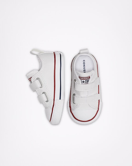 Biele Skľučovadlo Taylor All Star Easy-on Kožené Converse