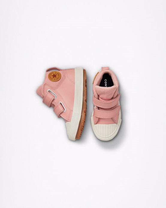 Hrdzavoružová/bledá Tmel Chuck Taylor All Star Berkshire Boot Easy-on Leather Converse