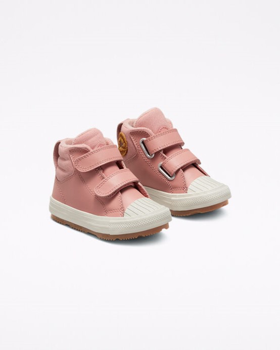 Hrdzavoružová/bledá Tmel Chuck Taylor All Star Berkshire Boot Easy-on Leather Converse