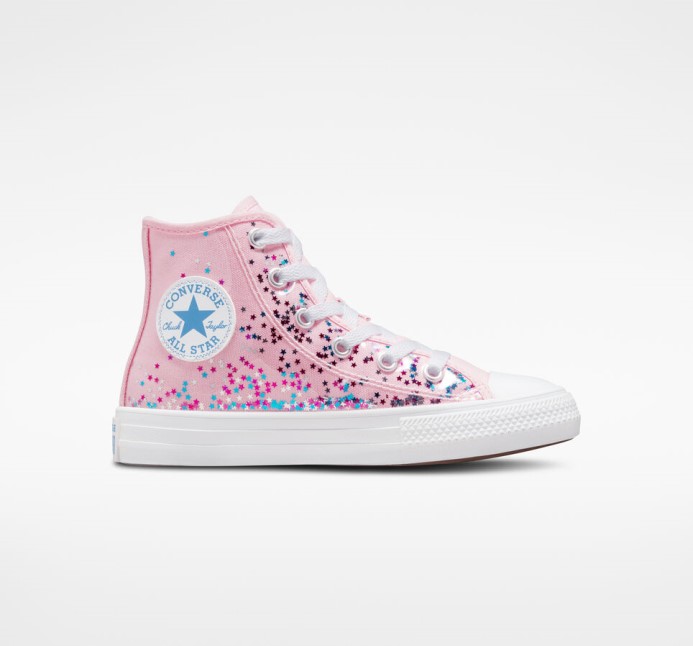 Chuck Taylor All Star Zapuzdrené Trblietky Converse Sunrise Pink/university Blue