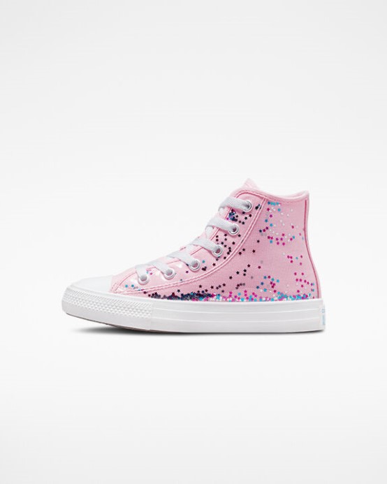 Chuck Taylor All Star Zapuzdrené Trblietky Converse Sunrise Pink/university Blue