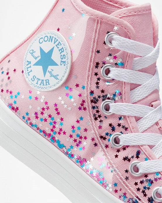 Chuck Taylor All Star Zapuzdrené Trblietky Converse Sunrise Pink/university Blue