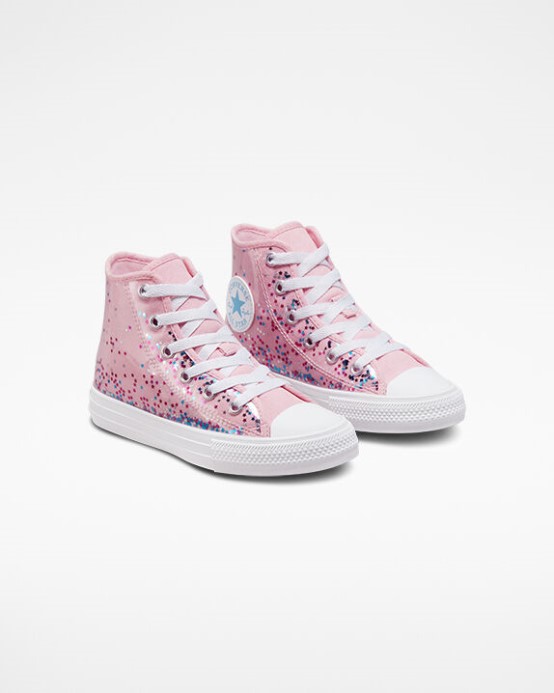 Chuck Taylor All Star Zapuzdrené Trblietky Converse Sunrise Pink/university Blue