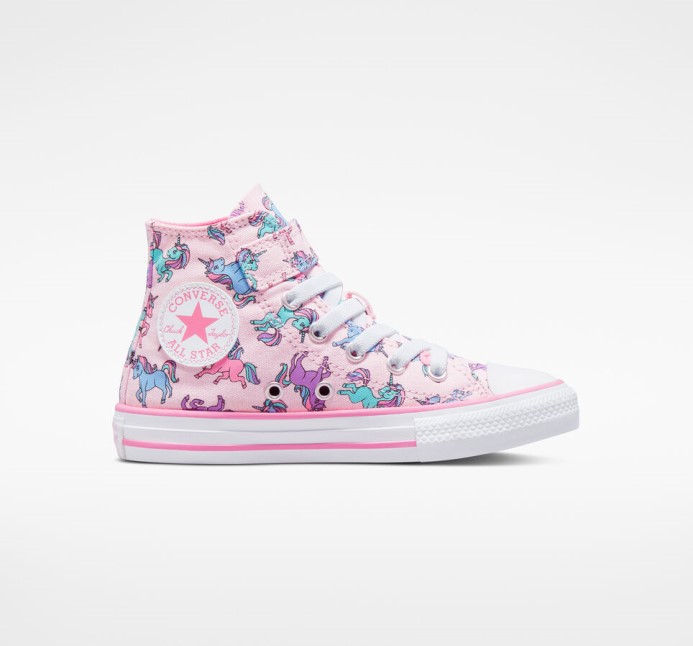 Converse Chuck Taylor All Star Easy-on Jednorožce Ružová Penová/ružová/univerzitná Modrá