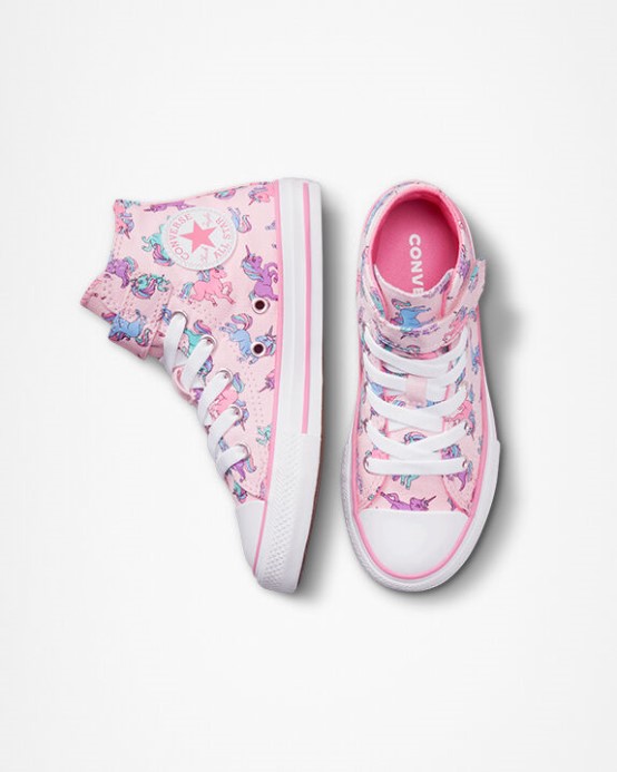Converse Chuck Taylor All Star Easy-on Jednorožce Ružová Penová/ružová/univerzitná Modrá