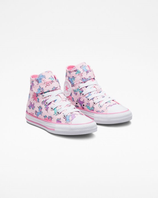 Converse Chuck Taylor All Star Easy-on Jednorožce Ružová Penová/ružová/univerzitná Modrá