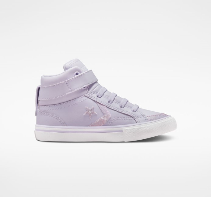 Pro Blaze Strap Easy-on Glitter Converse Par Violet