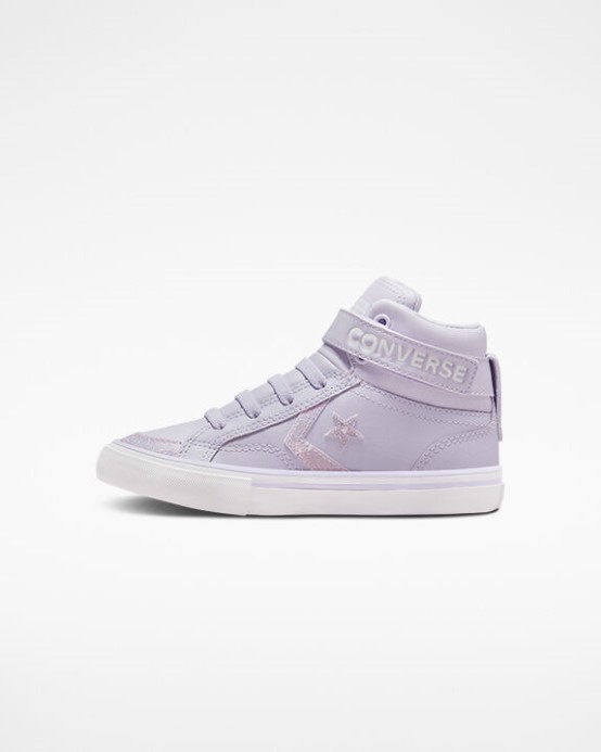 Pro Blaze Strap Easy-on Glitter Converse Par Violet