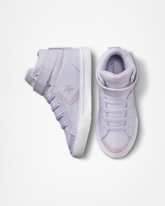 Pro Blaze Strap Easy-on Glitter Converse Par Violet