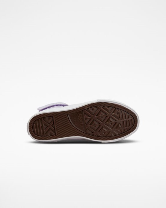 Pro Blaze Strap Easy-on Glitter Converse Par Violet